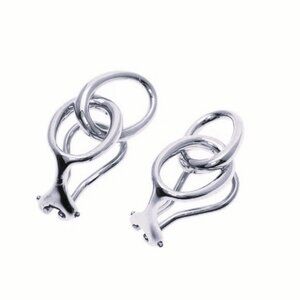 Tiffany & Co. Sterling Silver Interlocking Circles Clip on Earrings